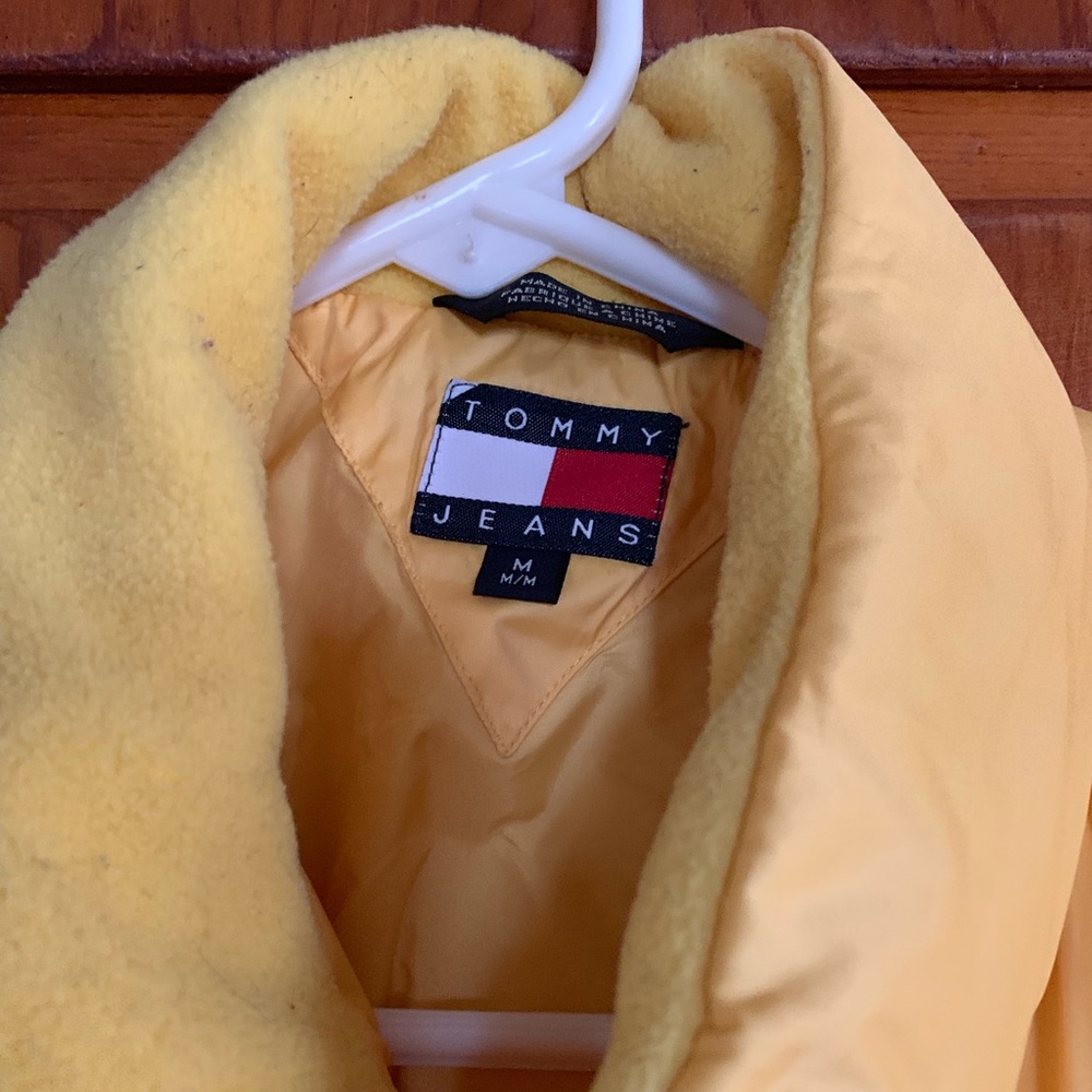 Yellow puffy vest